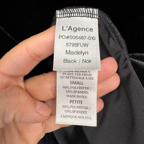 NWT L’Agence Black Madelyn Crystal-Embellished Mock Neck Sleeveless Top Small - Picture 6 of 8